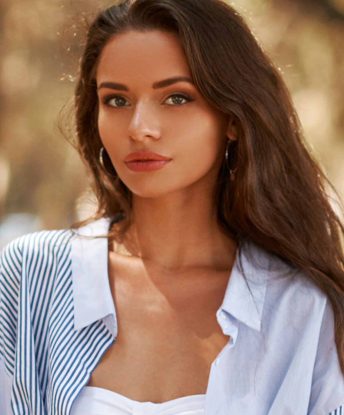 Palo Alto & San Jose chemical peels model with brown hair