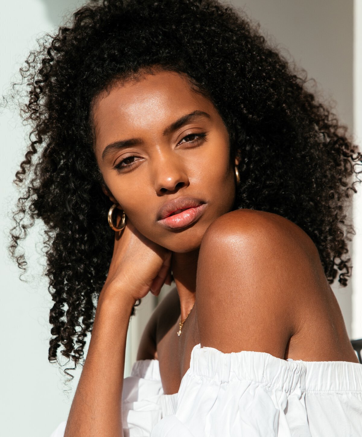 San Jose & Palo Alto Wrinkles and Fine Lines model with black hair