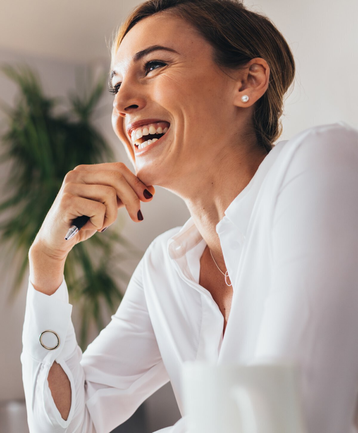 Palo Alto & San Jose plastic surgery model smiling